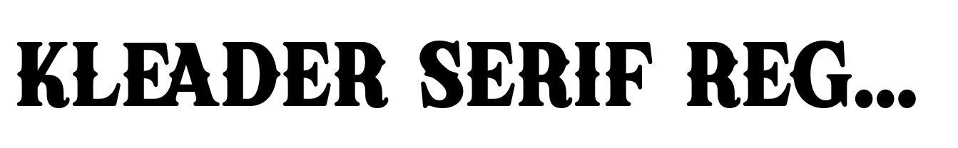 Kleader Serif Regular